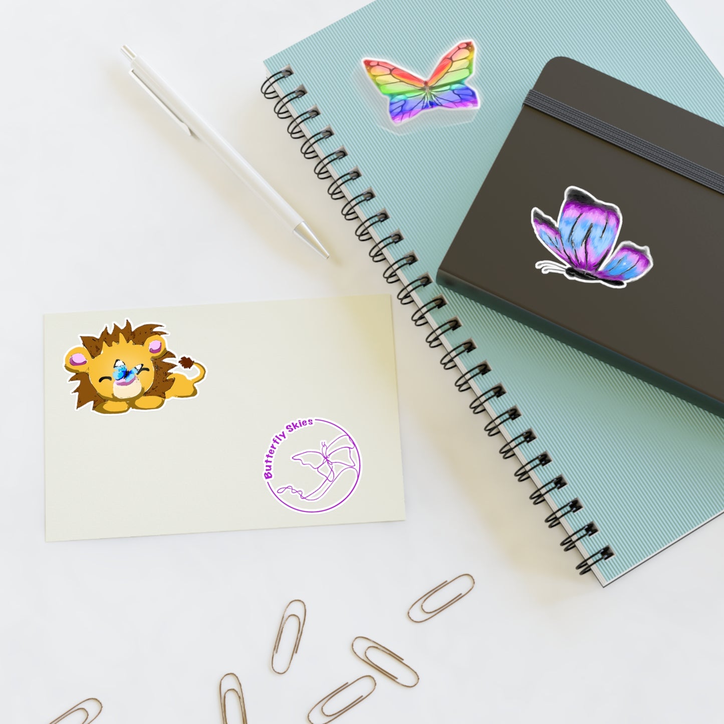 Four Piece Vinyl Sticker Sheet